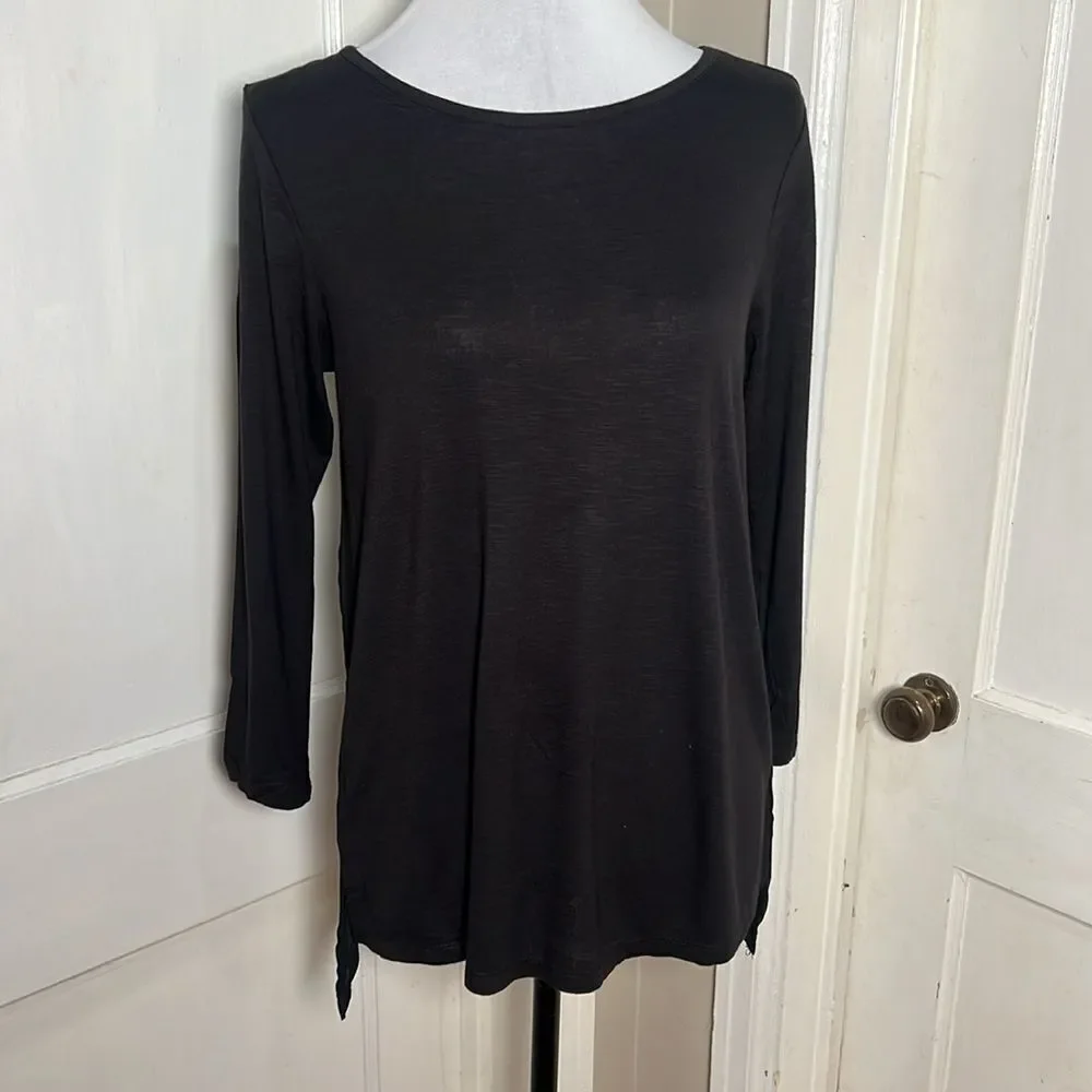 Sexy Michael Kors Sheer Back 3/4 Sleeve Tee - Women's Small - Super soft! Fall!